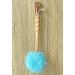 Exfoliating Shower Loofah & Back Scrubber - Long Wooden Handle Bath Brush for Men & Women - Easy Reach Body Wash Applicator (Blue - Buy Online on GoSupps.com