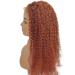 24 Inch Ginger Orange Water Wave Human Hair Lace Front Wig | 10A Brazilian Virgin Hair | Pre plucked with Baby Hair | 150% Density | Remy Hair Wig for Women - Buy Online on GoSupps.com