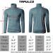 TAPULCO Men's Ivory Turtleneck Knitted Pullover - Slim Fit Long Sleeve Casual T-Shirt - Buy Online on GoSupps.com