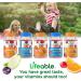 Lifeable Kids Calcium 500mg with Vitamin D3 1000IU Gummies - Natural Flavor, Gluten Free, GMO-Free - Bone & Teeth Support - 60 Gummies - Buy Online on GoSupps.com