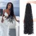 Faux Locs Crochet Hair Soft Locs 30 inch 6 Packs Long Pre Looped Crochet Locs Goddess Locs Crochet Hair For Black Women Braiding Hair Extensions (30 Inch (Pack of 6) 1B) 30 Inch(Pack of 6) 1B