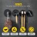 DELUXXOO High Quality 4-Part Bathroom Holder Set | Black Self-Adhesive Bathroom Organizer | No Drilling Hooks Toothbrush & Razor Holder | Magnet 4 Set - Buy Online on GoSupps.com