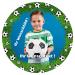 J & M Deco Personalized Cake Rapid Premium Football Field Football Football Football Motif Essential Wish Photo and Desire Text-Selbst Design Fondant round 20cm