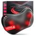 Wellax - massage pillow with heat function & 360 rotation - Shiatsu neck massage device with 3 speeds for shoulders & back - including extension belt - Neck massage black