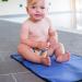 Konfidence Splashy Roll & Go Baby Changer Mat - Portable Neoprene Changing Mat in Navy - Buy Online on GoSupps.com