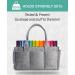 Mollieollie Premium Baby Diaper Caddy Organizer | Portable Nursery & Craft Storage Bin | Car Seat Tote with Zipper Pocket | Teal/Rose - Buy Online on GoSupps.com
