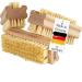 Feinholz nail brush wood (3 pcs.) With stable bristles hard and soft Brushes plastic -free Made in Germany Hand brush children vegetable brush root brush finger brush and hand washing brush