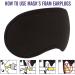 Black Sleep Mask for Women and Men - Comfortable Eye Mask for Sleeping - Buy Online on GoSupps.com
