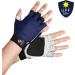 Fishing Tree Fingerless Gloves UPF50+ Protection Navy - Ideal for Kayaking, Hiking, Paddling, Sailing, Rowing, and Driving - Buy Online on GoSupps.com