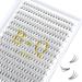 280 PC eyelashes individually for beginners 10d mix of individual eyelashes lash cluster B&C eyelash bushes even eyelash extensions make single eyelashes for eyelash extensions at home (10d-0.10d 9-15 mix) 9-15 MIX 10D-D-0.10
