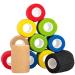 Constant self -adhesive bandage 12 pcs. 7.5cmx4.5m non -lifting bandage in 6 different colors - breathable & waterproof - ideal for hand and ankle inspections and swelling pack of 12