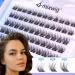 Buy Cluster Lashes - Wispy Individual C Curl Lash Clusters (10-12MM) for Natural DIY Eyelash Extensions at Home - Buy Online on GoSupps.com