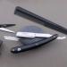 Men's Black Razor - Professional Hairdresser Style Neck Cut Razor with Leather Pouch | Perfect for Deep Shaves - Buy Online on GoSupps.com