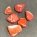 Natural Crystal Rough 6pcs Natural Red Jade Tumbled Stones Carnelian Crystal Raw Stone Polished Stone Home Decoration As Gift Can be Used for Home Office Decoration