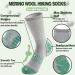 Buy Warm Merino Hiking Socks for Kids - 4 Pairs - Thick Winter Sports Socks in Gray Blue Green Brown | Perfect Christmas Gift - Buy Online on GoSupps.com