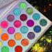 Afflano Neon Glitter Eyeshadow Palette - UV Glow, Highly Pigmented, Matte & Glitter Shades - Buy Online on GoSupps.com