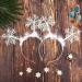 BORFUE 10 Pieces Snowflake Headband Boppers Snowflake Hair Hoop for Girls Party Banquet Hair Accessory - Buy Online on GoSupps.com