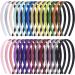 Duufin 28 Pieces Glitter Headbands for Girls Sparkle Headbands Colorful Plastic Headbands with Teeth Girls Headbands Glitter Sparkling Headband  28 Colors