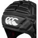 Canterbury CCC Rugby Raze Headguard - Full Coverage Scrum Cap with Soft-Edged Chin Strap - Black - Large - Buy Online on GoSupps.com