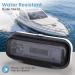 Pyle PLMRCW1 Water Resistant Marine Stereo Cover - Smoke Colored Heavy Duty Boat Radio Protector Shield with Flip-up Door - White Standard Packaging - Buy Online on GoSupps.com