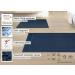 Custom Bath Templates 50x70 cm Soft Strong Suction Swimmats & Hotel Quality Dark Blue Bathrobes Washable & Underfloor Heating Compatible - Buy Online on GoSupps.com