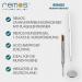 REMOS Tooth Discoloration Eraser & Plaque Remover Set - Stainless Steel Dental Mirror for Whiter Teeth - Buy Online on GoSupps.com