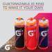 Gatorade Gx Hydration System - Non-Slip Neon Yellow Plastic Squeeze Bottles 30 Oz - Buy Online on GoSupps.com