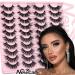 Fluffy Lashes Cat Eye Faux Mink False Lashes Wispy Eyelashes Natural Look Manga Lashes D Curl Fluffy False Eyelashes 3D Volume Fake Lashes 20 Pairs by Newcally Lashes-A - Buy Online on GoSupps.com