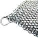 Stainless Steel 316L Chainmail Scrubber for Cast Iron & Dutch Ovens - 8x6 - Pre-Seasoned Pan Cleaner - Buy Online on GoSupps.com