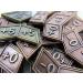 30 Citadel Black MTG Buff Counters - Antique Gold & Copper Finish Metal Tokens Set with Velvet Pouch | Magic The Gathering - Buy Online on GoSupps.com