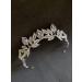 Sparkling Silver Crystal Leaf Tiara Crown for Women - Perfect for Princesses, Brides, Prom, Birthday Parties - Buy Online on GoSupps.com