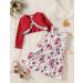 Puseky Toddler Girl 2-Piece Floral Dress & Ribbed Cardigan Set, 5-6 Years, Wine Red - Buy Online on GoSupps.com