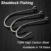 Shaddock Fishing 7384 2X Strong Custom Offset Circle Hooks - Saltwater Octopus Hooks - Size 10-10/0 5/0# - 100pcs - Buy Online on GoSupps.com