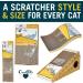 OurPets Wave Curved Catnip Cat Scratcher | Cat Toys for Indoor Cats | Interactive Catnip Toys | Cosmic Catnip Included | Cat Gifts - Buy Online on GoSupps.com