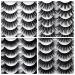 40 Pairs 3D Natural False Mink Eyelashes Bulk - 15-20mm Long Fluffy Volume Dramatic - 8 Styles Fake Eyelashes Pack - Wholesale Reusable Makeup Lashes by Yawamica C- Flipped - Buy Online on GoSupps.com
