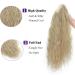 Ponytail Extension - 24 Medium Blonde Wavy Hair Piece with Clip | Realistic Corn Braid Hair Extensions for Effortless Style - Buy Online on GoSupps.com