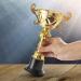 Prextex 10-Inch Gold Cup Award Trophy - Ideal for Trophy Awards, Parties, and Appreciation Gifts - Buy Online on GoSupps.com