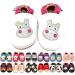 MiniFeet Premium Soft Leather Baby Shoes - BUY 4 PAIRS & GET 1 OF THEM FOR FREE ! - Toddler Shoes - 0-6 Months to 4-5 Years 12-18 Months Hippo