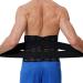 Neotech Care Adjustable Compression Back Brace Lumbar Support Belt Black Size XL XL Black - Buy Online on GoSupps.com