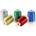 New brothread 20 Assorted Metallic Embroidery Machine Thread Kit - 500M Each Spool - Buy Online on GoSupps.com
