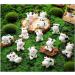 16 Pcs Mini Cow Toys Cute Cow Animals Miniature Resin Figurines Cow Cake Toppers Garden Moss Landscape Ornaments for Cake Decoration Garden Home Theme Party Decor - Buy Online on GoSupps.com