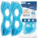 USA Merchant - 2 Redesigned Therapeutic Spa Gel Bead Eye Masks - Hot/Cold Reusable Ice Packs with Flexible Beads - Compress Therapy for Puffy Eyes Dark Circles Headaches Migraines Stress Relief Blue