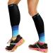 Calf Compression Sleeve for Men and Women - Support for Shin Splints, Achilles Tendon, Leg Cramps - 1 Pair BLK-BLU L/XL - Buy Online on GoSupps.com