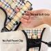 Nestroad Large Dog Harness & Leash Set - Beige Checkered Custom Fit for Dogs (Neck 38-48cm Chest 48-74cm) - Safety Belt for Car Travel - Buy Online on GoSupps.com