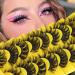 False Eyelashes Fluffy Russian Strip Lashes Wispy Eyelashes Natural Look Lashes D Curl 9 Styles Mixed Faux Mink Lashes Multipack D Curl Lashes