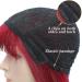 Seelaugh 75 cm Long Red Wig with Ponytail & Fringes Burgundy Synthetic Hair Wigs for Women - Buy Online on GoSupps.com