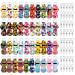 40Pcs Chapstick Holder Keychain with Metal Clip Cords, Lip Balm Holder Chapstick Keychain Holder Bulk for Lipstick Chapstick Tracker Safeguard