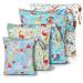Wet Bag Kindergarten - Nasbagen wetbag 4 pieces of wet bag diaper bag fabric diapers waterproof diaper bag organizer pockets reusable diaper bags with zipper for baby toddler