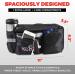 Waterproof Bike Bags for Rear Rack - Padded Bottom, Reflectors - Convertible with Shoulder Strap, Pockets, Bottle Case - Buy Online on GoSupps.com