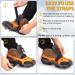 Miracol Ice Cleats 23-Spikes Snow Grips for Men Women Kids - Anti-Slip Traction Crampons for Hiking, Walking, Jogging - Medium Size, Orange - Buy Online on GoSupps.com